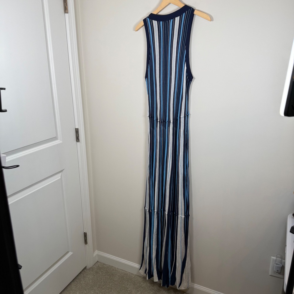 Maeve Anthropologie Lisanne Sweater Maxi Dress XL Striped Knit Sleeveless - Picture 6 of 6